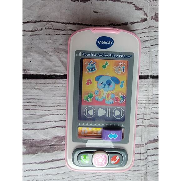 VTech Touch and Swipe Baby Phone, Pink Tested Working - Picture 3 of 6
